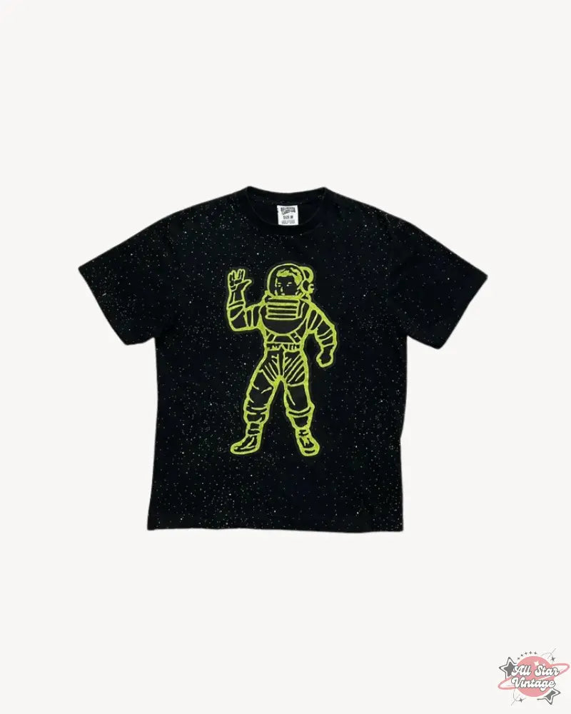 Front view of the Billionaire Boys Club Glow-in-the-Dark Astronaut T-Shirt showcasing the glowing astronaut graphic