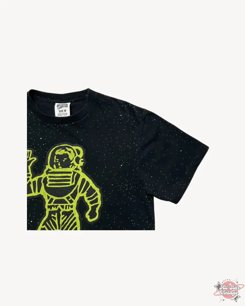 Detailed view of the sleeve and glowing astronaut design on the Billionaire Boys Club Glow-in-the-Dark T-Shirt